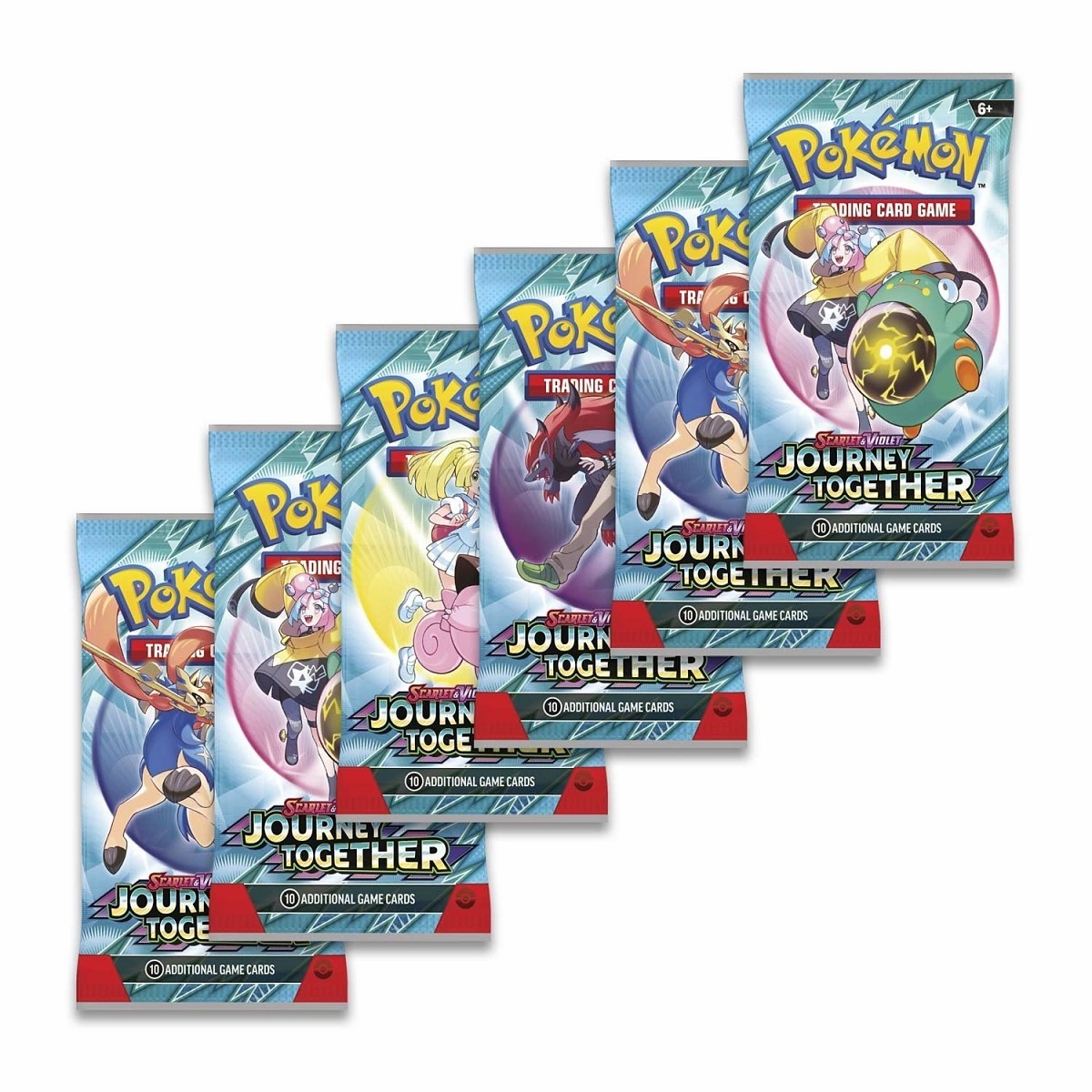 Pokmon TCG Scarlet & Violet-Journey Together Booster Bundle (6 Packs)