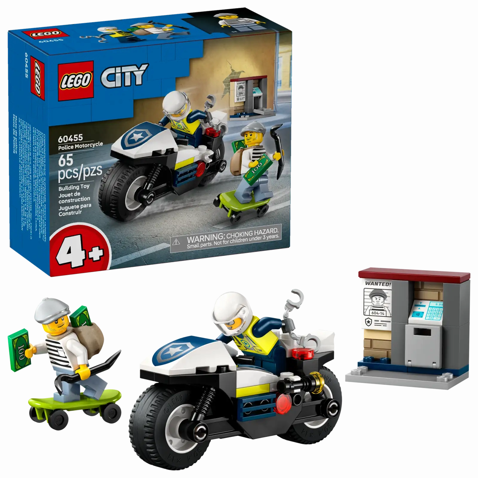 Police Motorcycle Chase Lego 60455