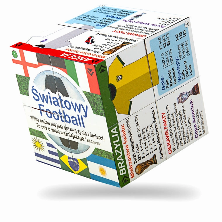 Polish World Football Top Teams and Statistics Cube Book