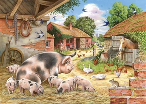 Poppy's Piglets - BIG 500 Piece Jigsaw Puzzle