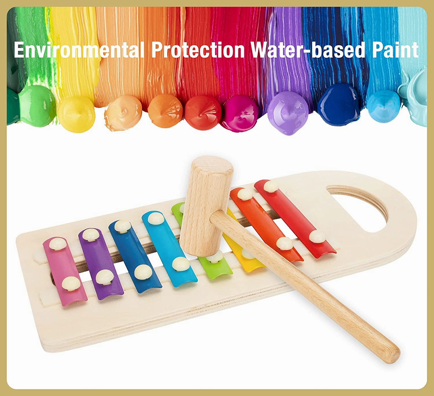 Pound Tap Bench with Slide Out Xylophone