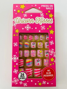 Press on Nails Unicorn kisses