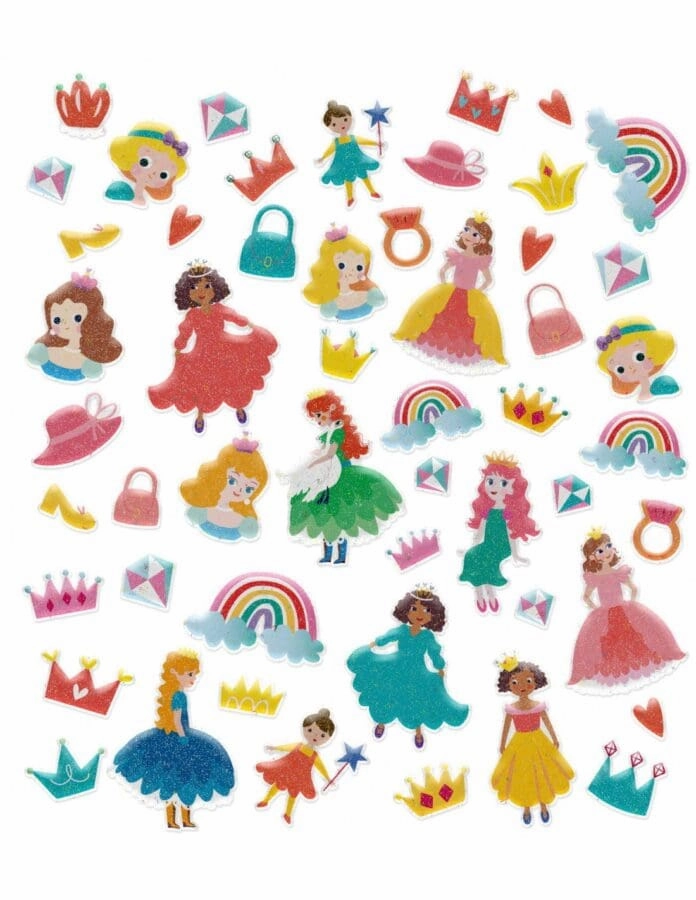 Princess puffy Stickers