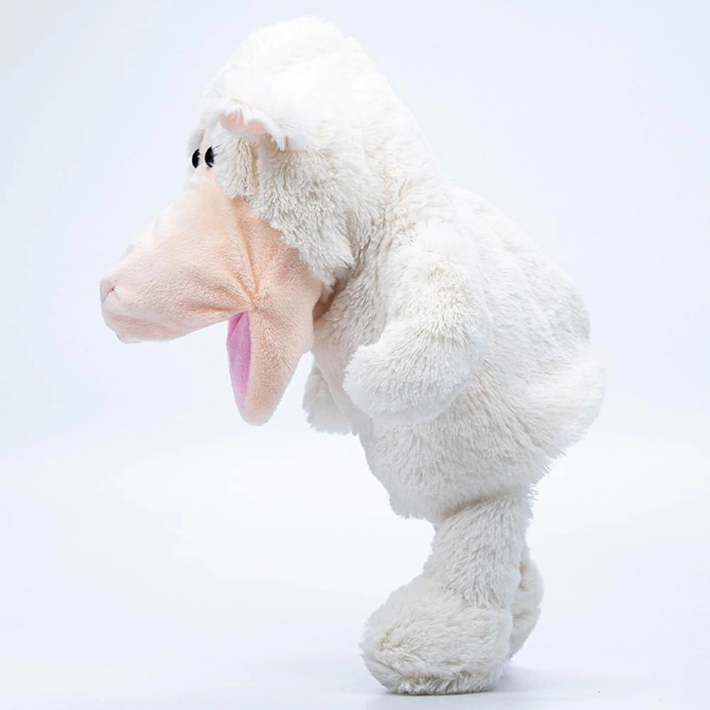Pugs At Play - Lamb Talking Hand Puppet - White