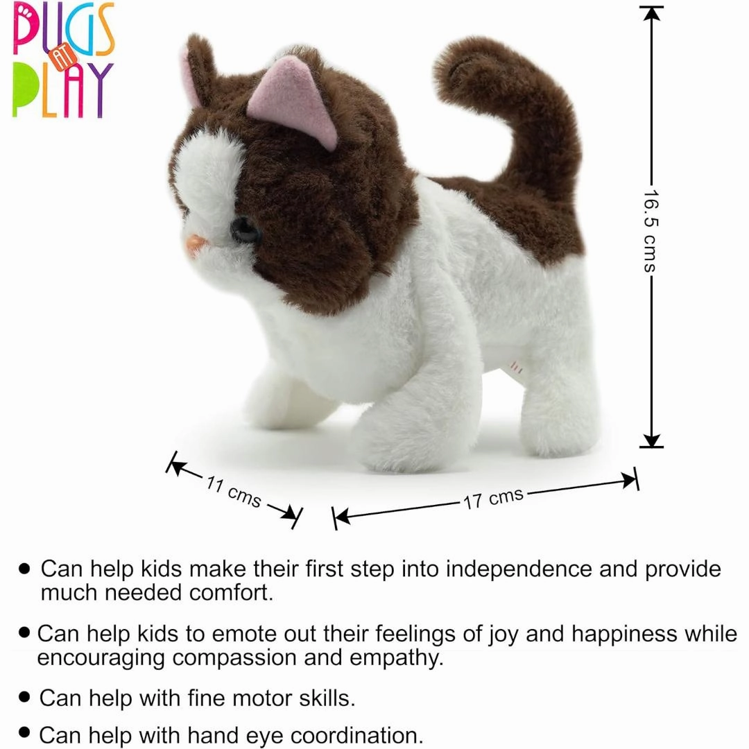 Pugs At Play Bella Walking Cat Kids Animal Toys