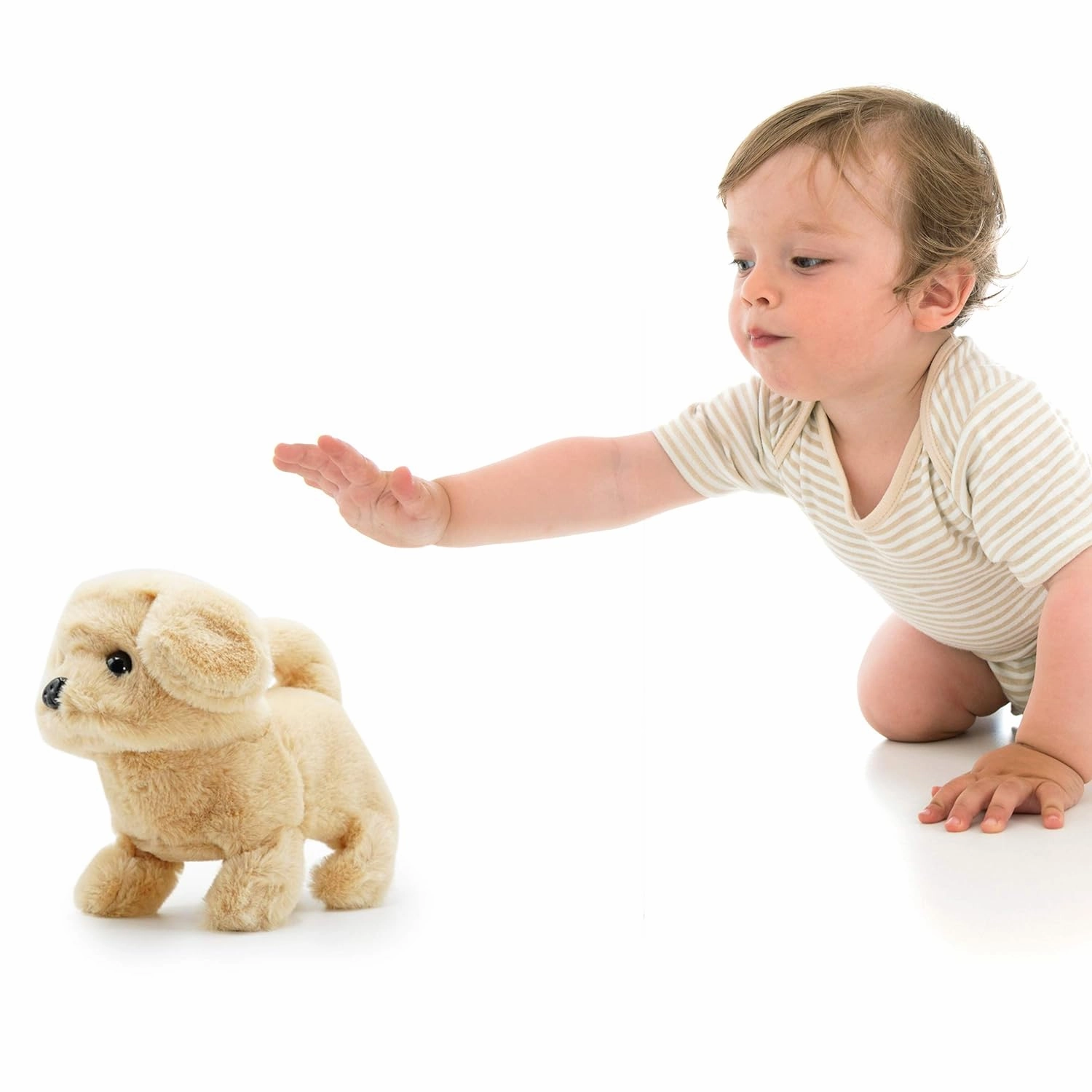 Pugs At Play Goldie Walking Dog C The Golden Retriever Kids Animal Toy
