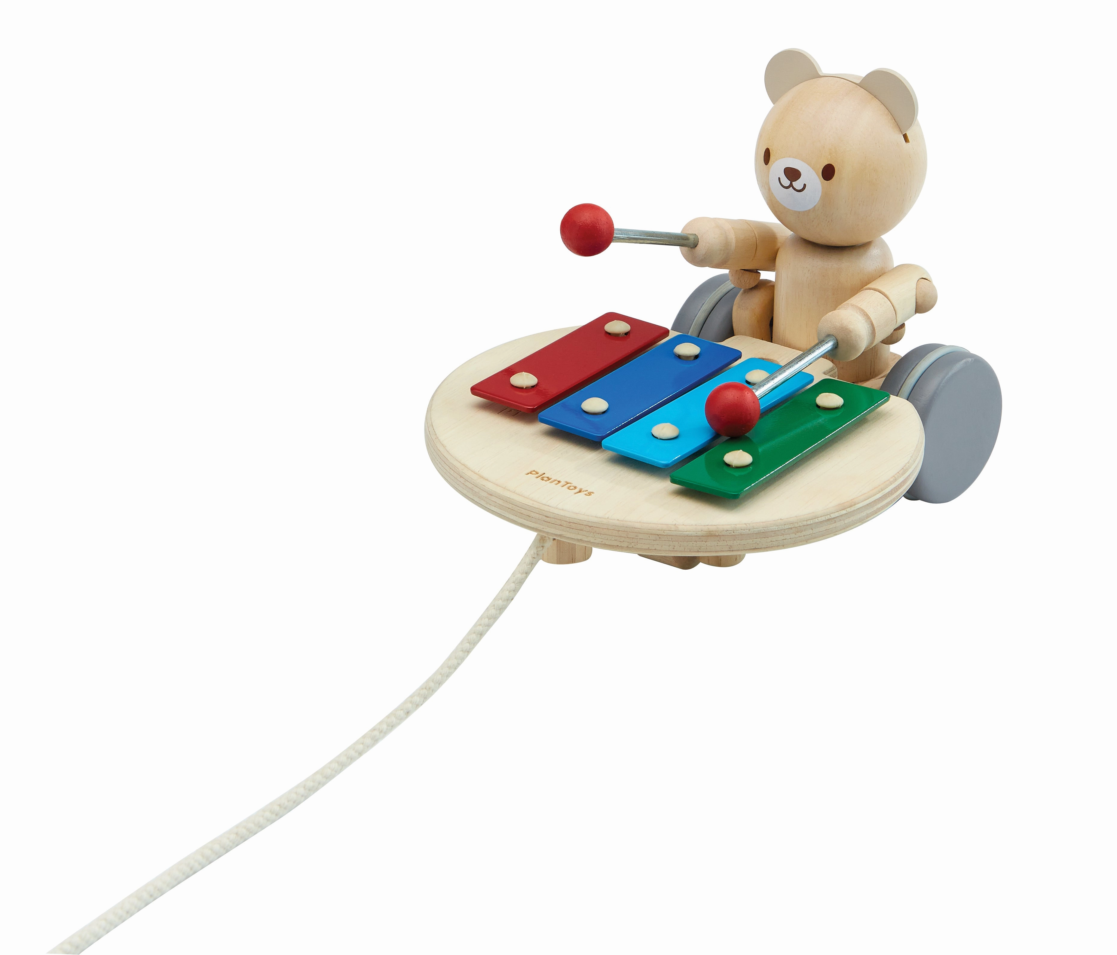 PULL-ALONG MUSICAL BEAR