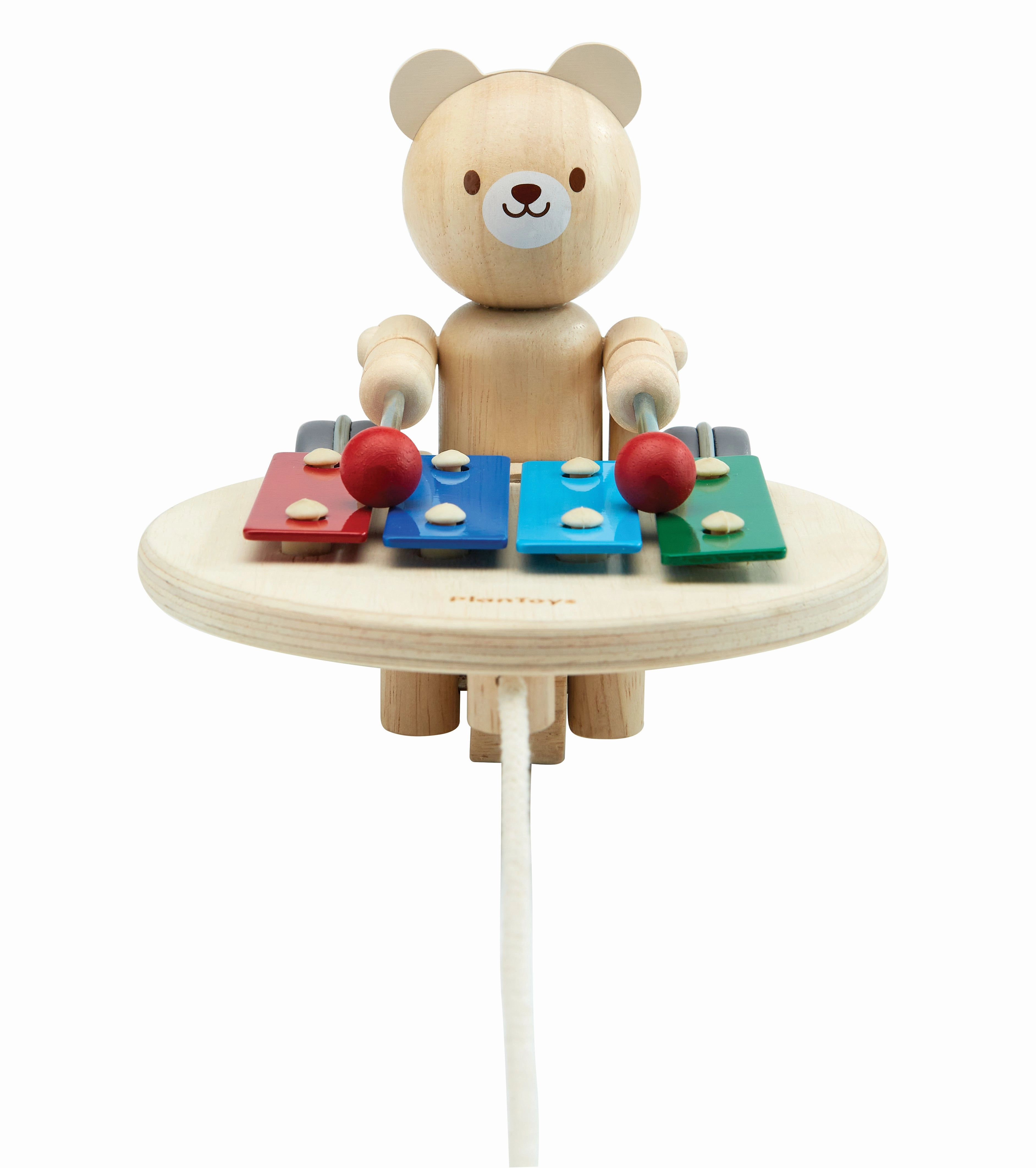 PULL-ALONG MUSICAL BEAR