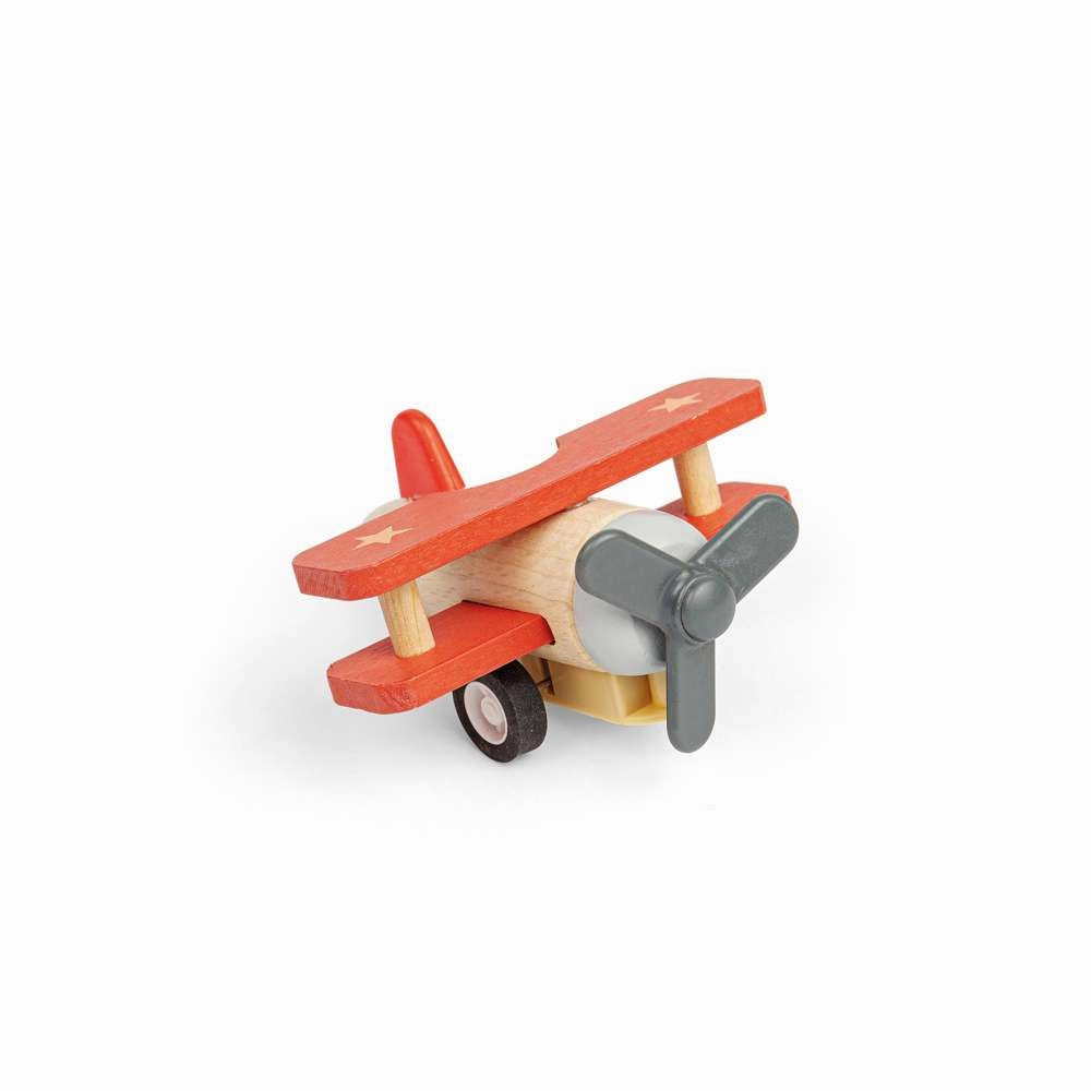 Pull Back Bi-Planes - Red, Blue (Pack of 2)