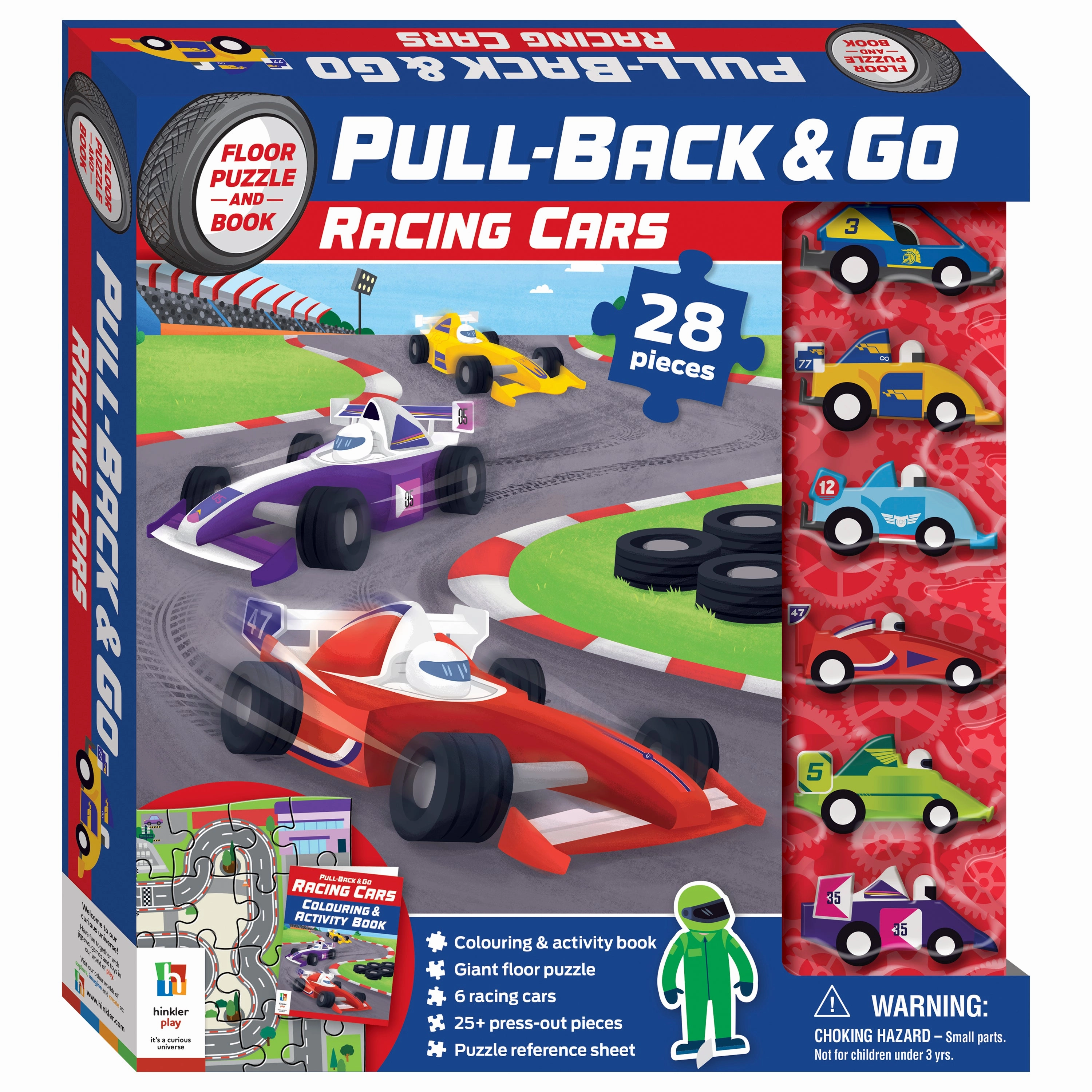 Racing cars puzzle and acivity set
