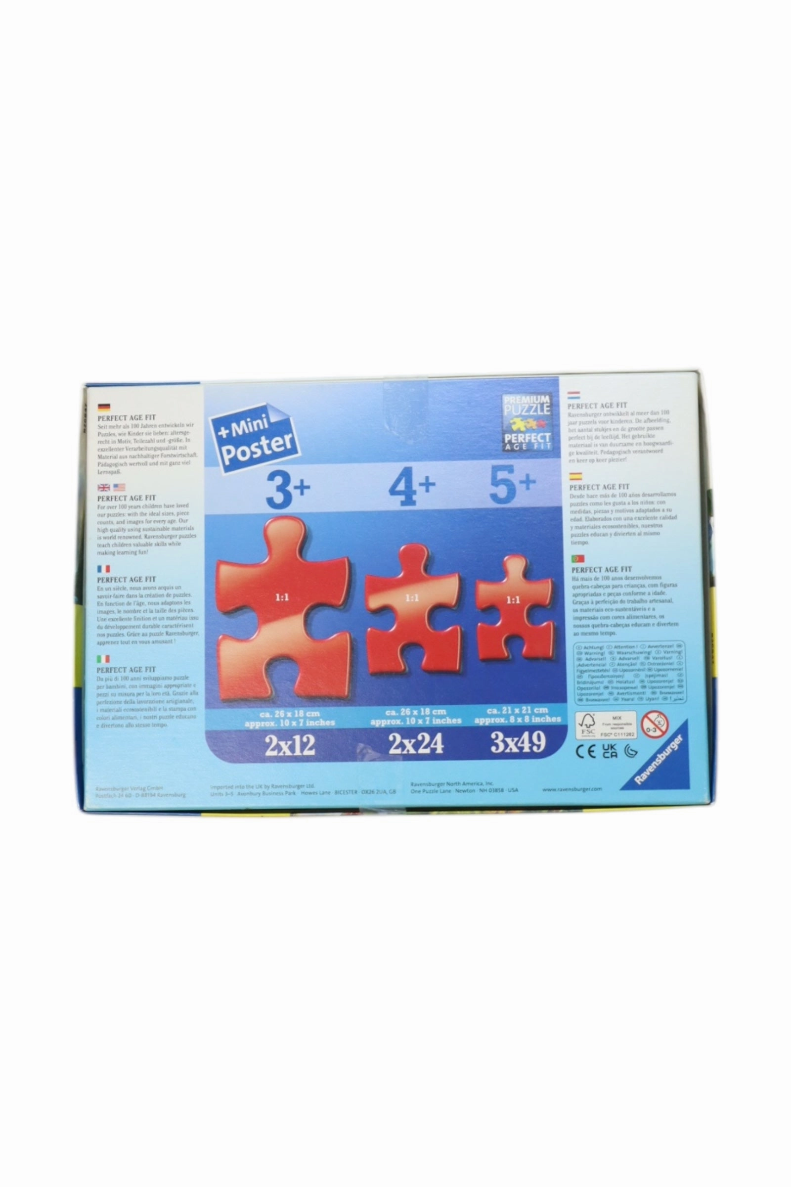 Ravensburger Puzzle 3x49 Pieces - O/S