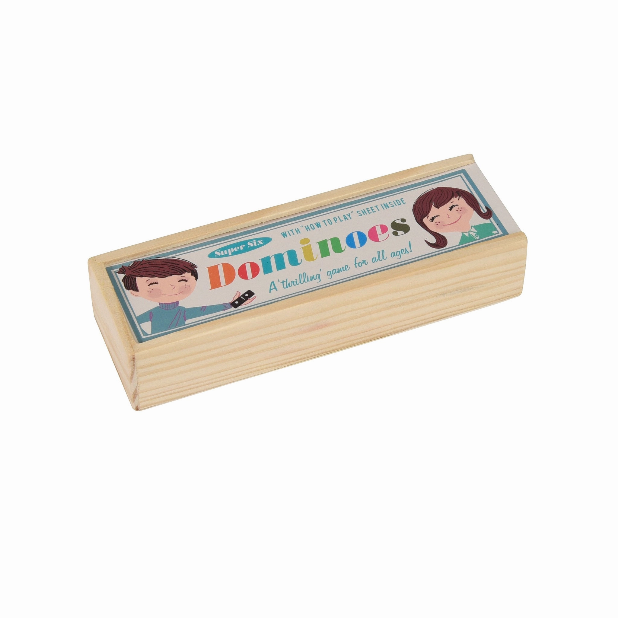 Rex Wooden Box of Dominoes