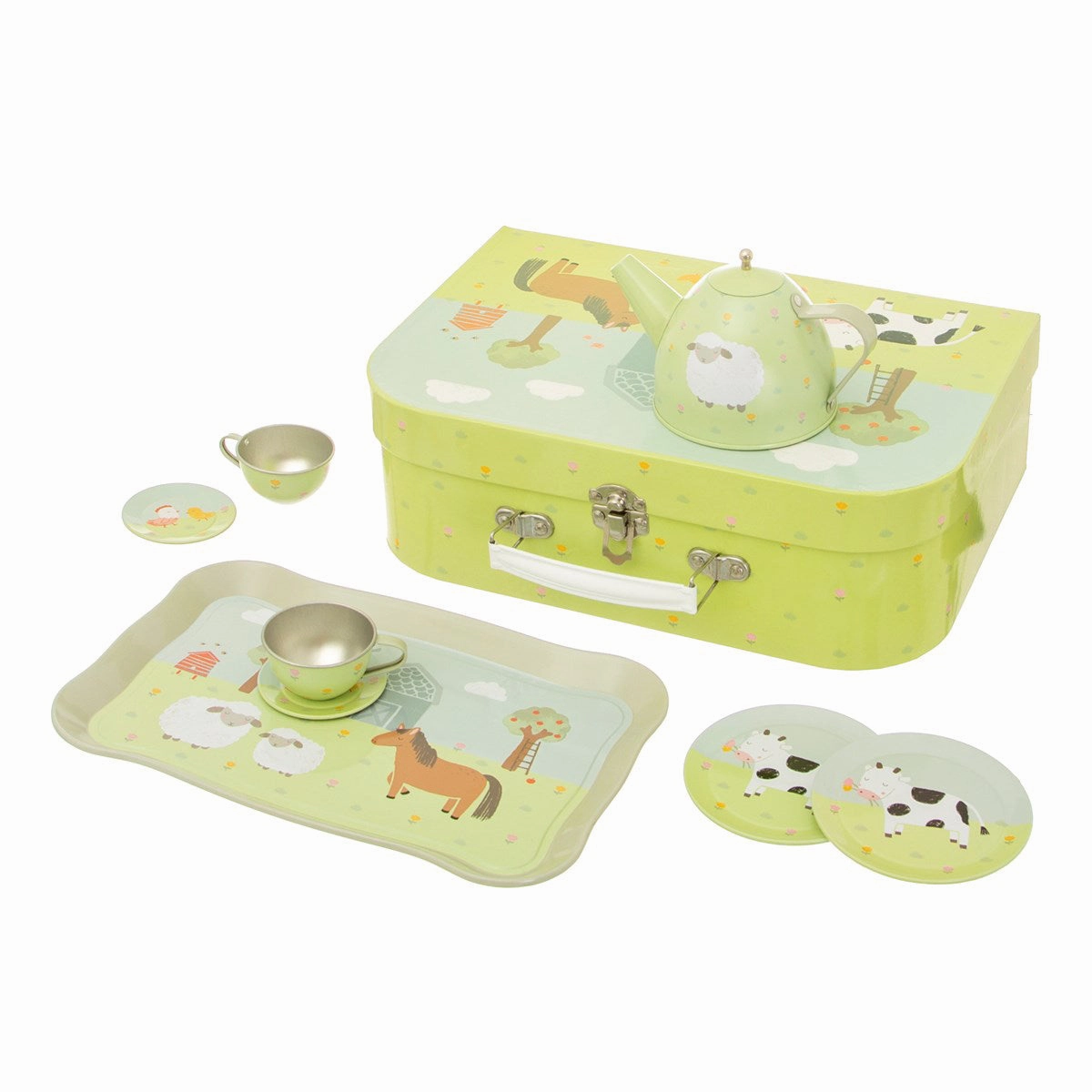 RJB Stone Farmyard Friends Kid's Tea Set