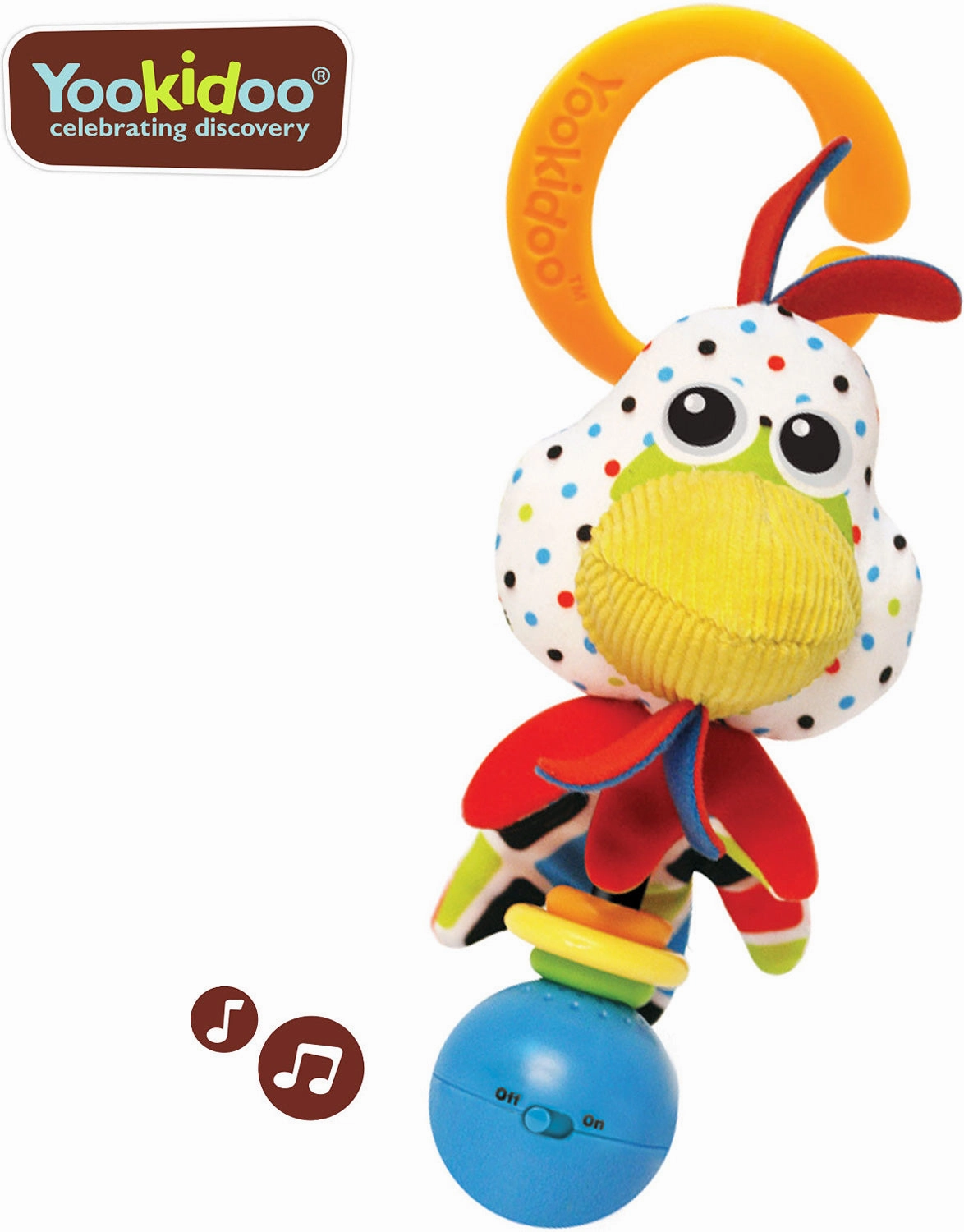 Rooster ''Shake me'' Rattle - Multicolour