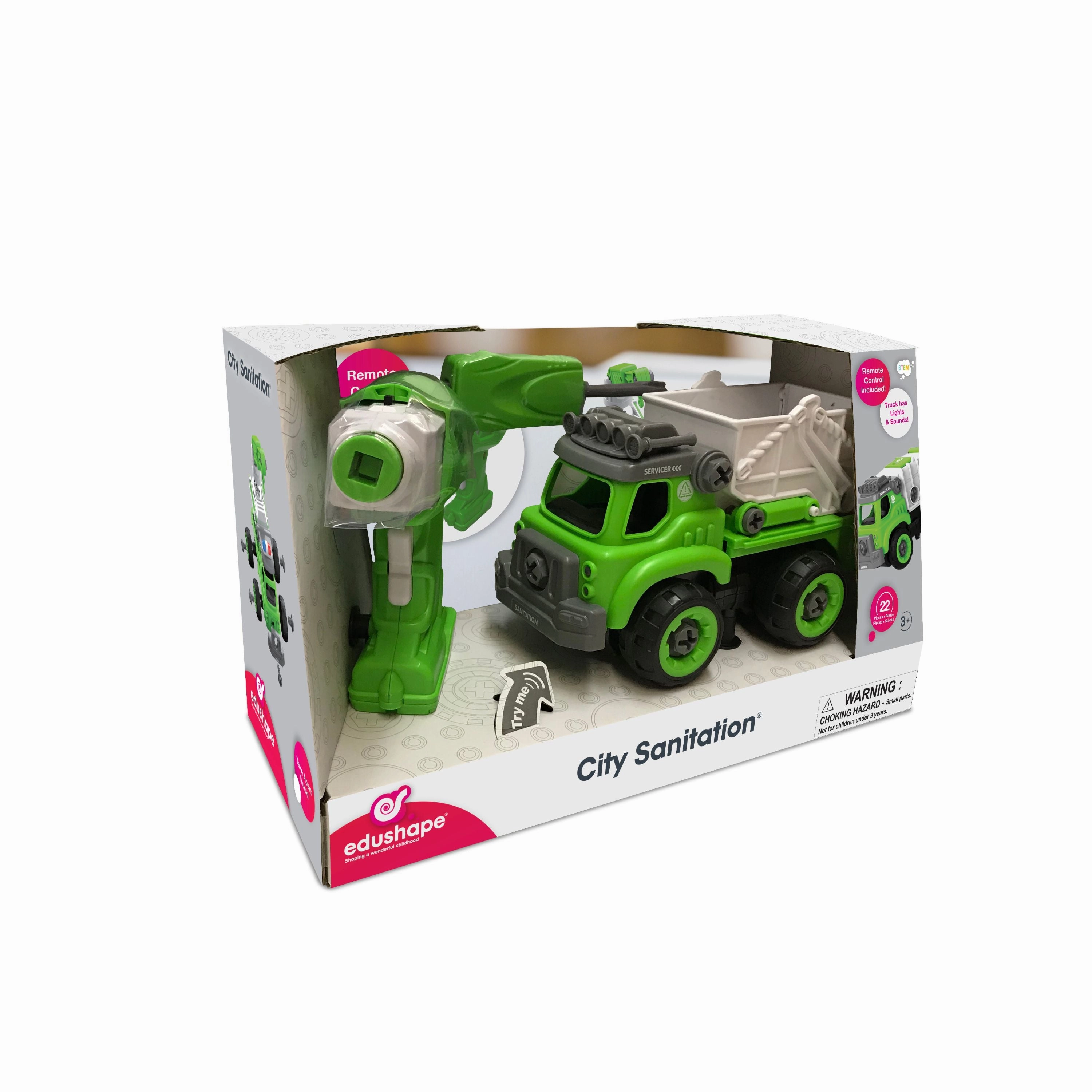 Sanitation Squad remote control Build it Edushape