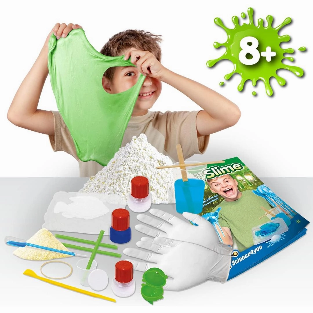 Science4you - Self Slime Set, Dark Luminous Slime Chemistry Lab Game for Kids