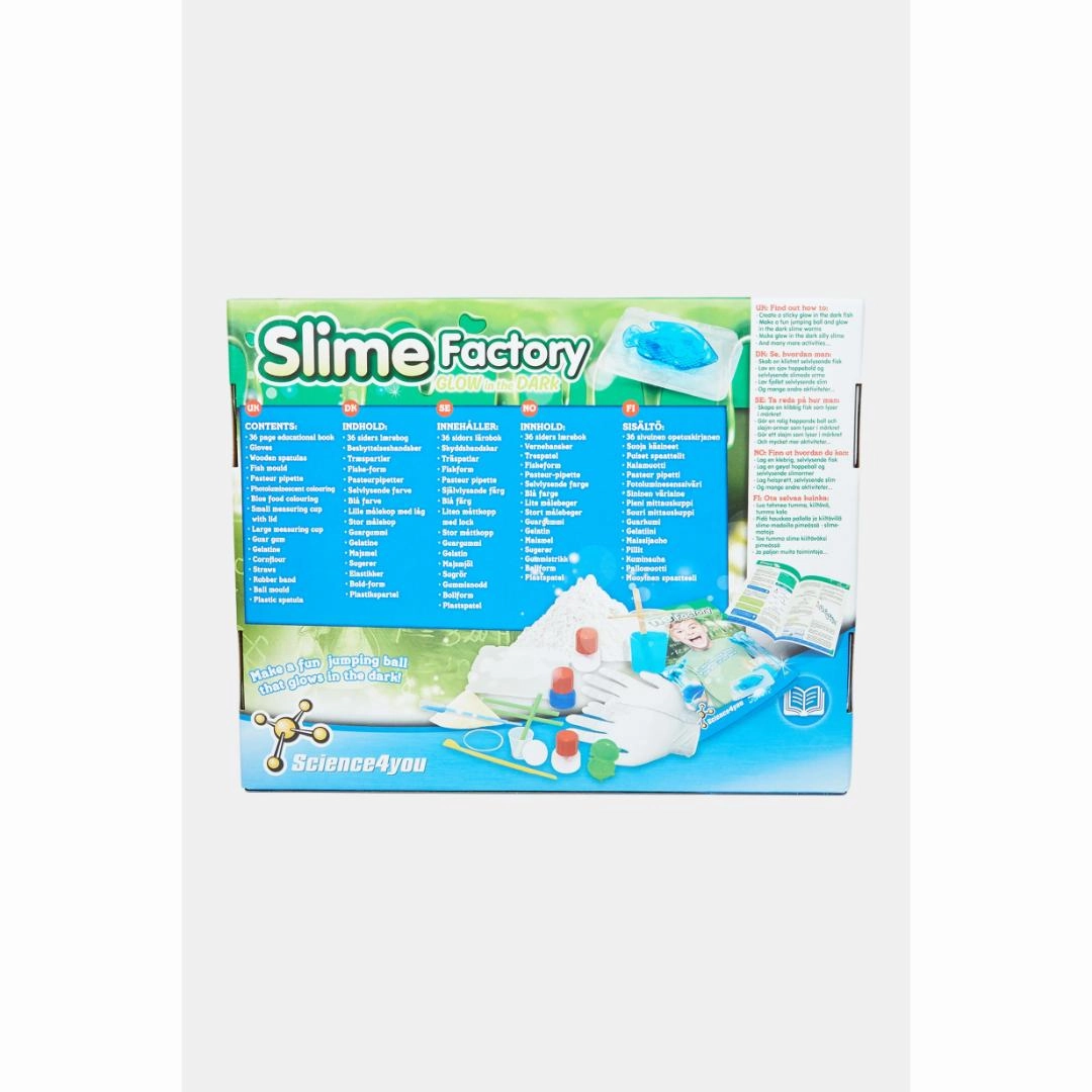 Science4you - Self Slime Set, Dark Luminous Slime Chemistry Lab Game for Kids