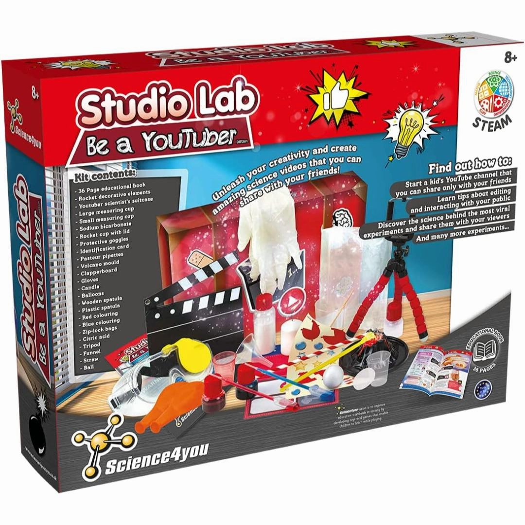 Science4you Be a Youtuber Starter Kit for Kids, Create your Channel