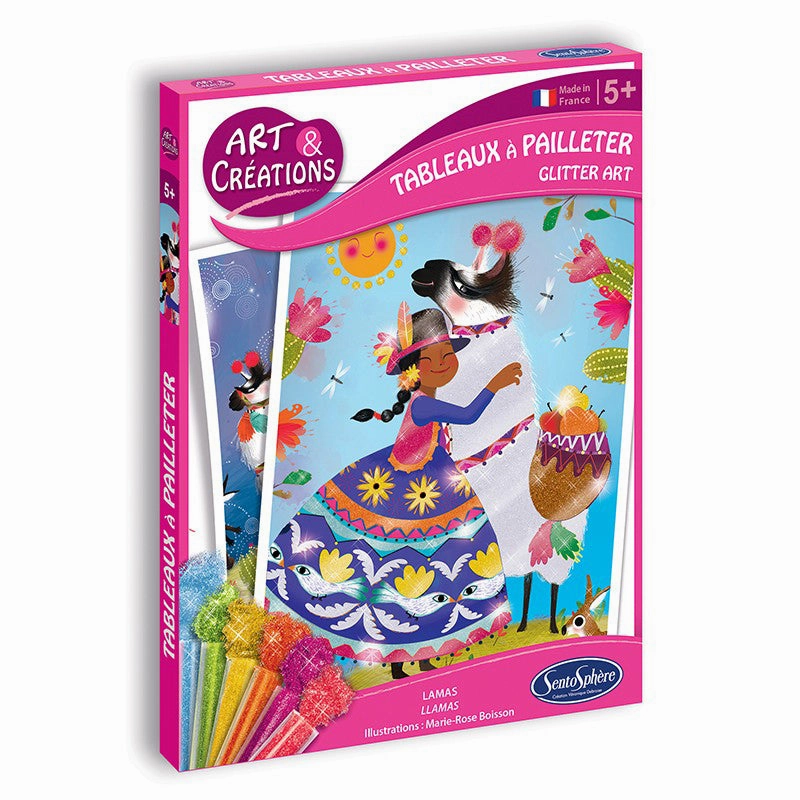 Sentosphre Art & Creations - Tableaux A Pailleter - Lamas