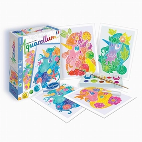SentosphreAquarellum Mini  Licornes (4 Planches)