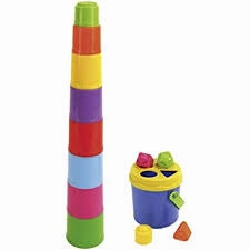 SHAPE SORTING STACK N' NEST BUCKETS