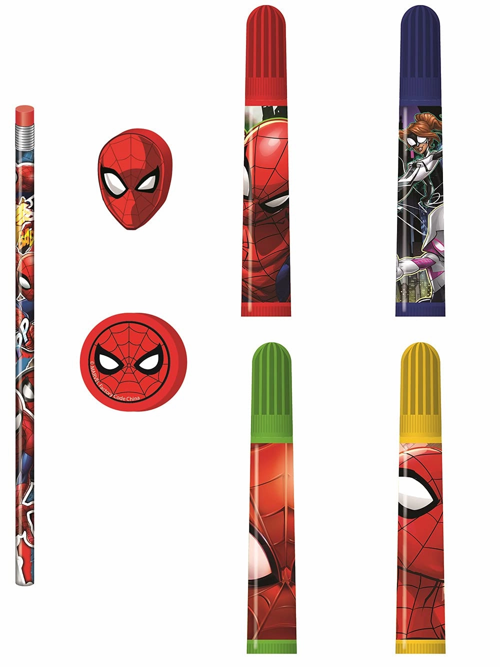 Spider-Man - Coloring Set With Metal Pencil Case
