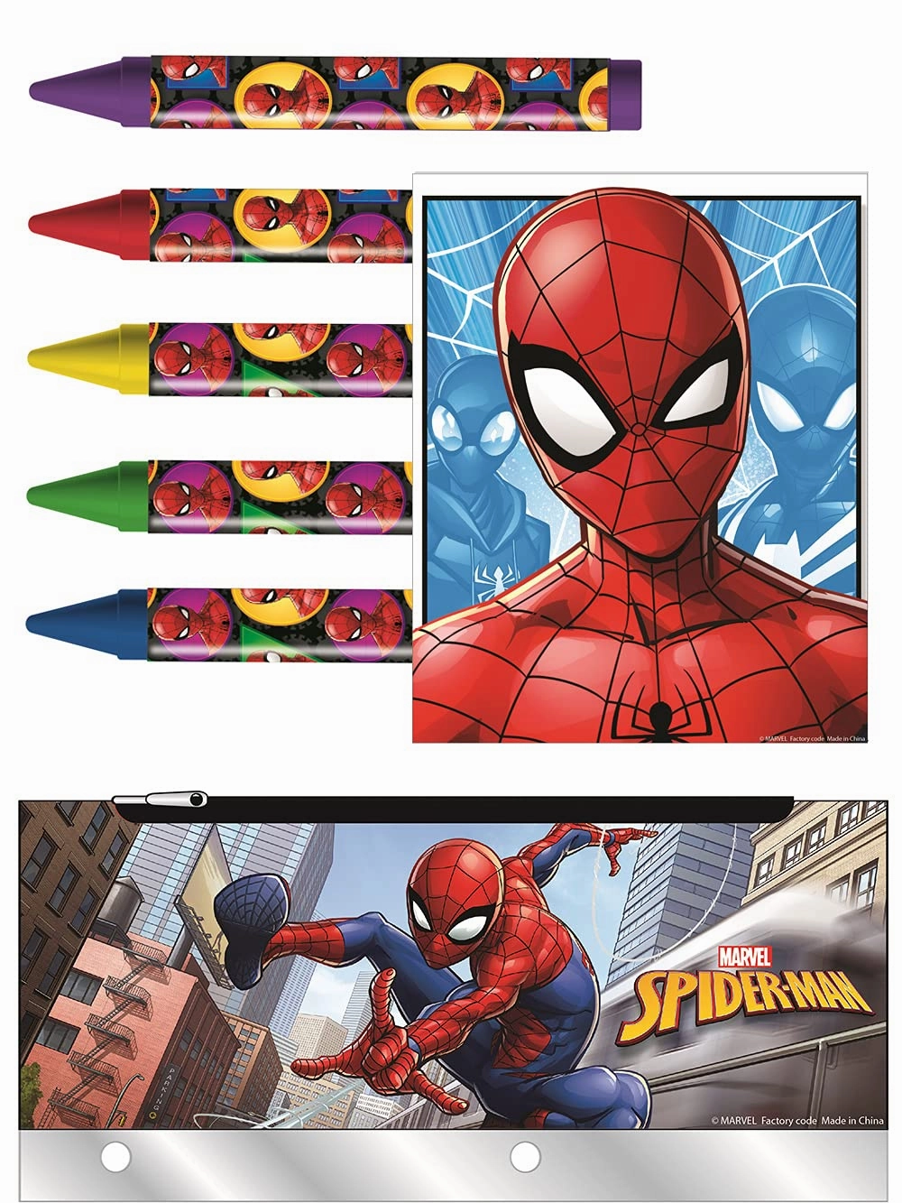Spider-Man - Coloring Set With Metal Pencil Case