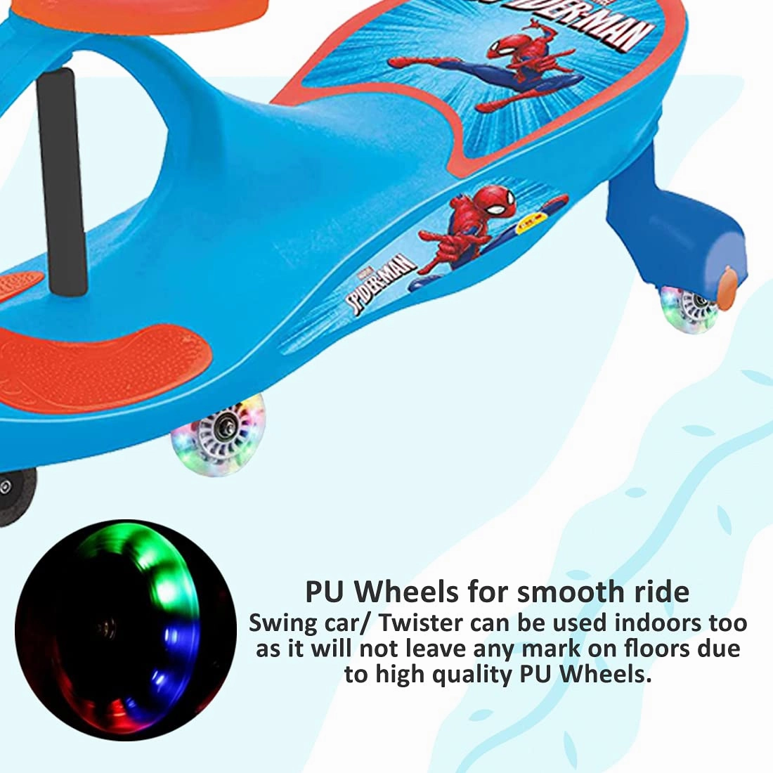 Spiderman Swing Car for Kids Cycle Baby/Twister Ride On Magic Car for Kids