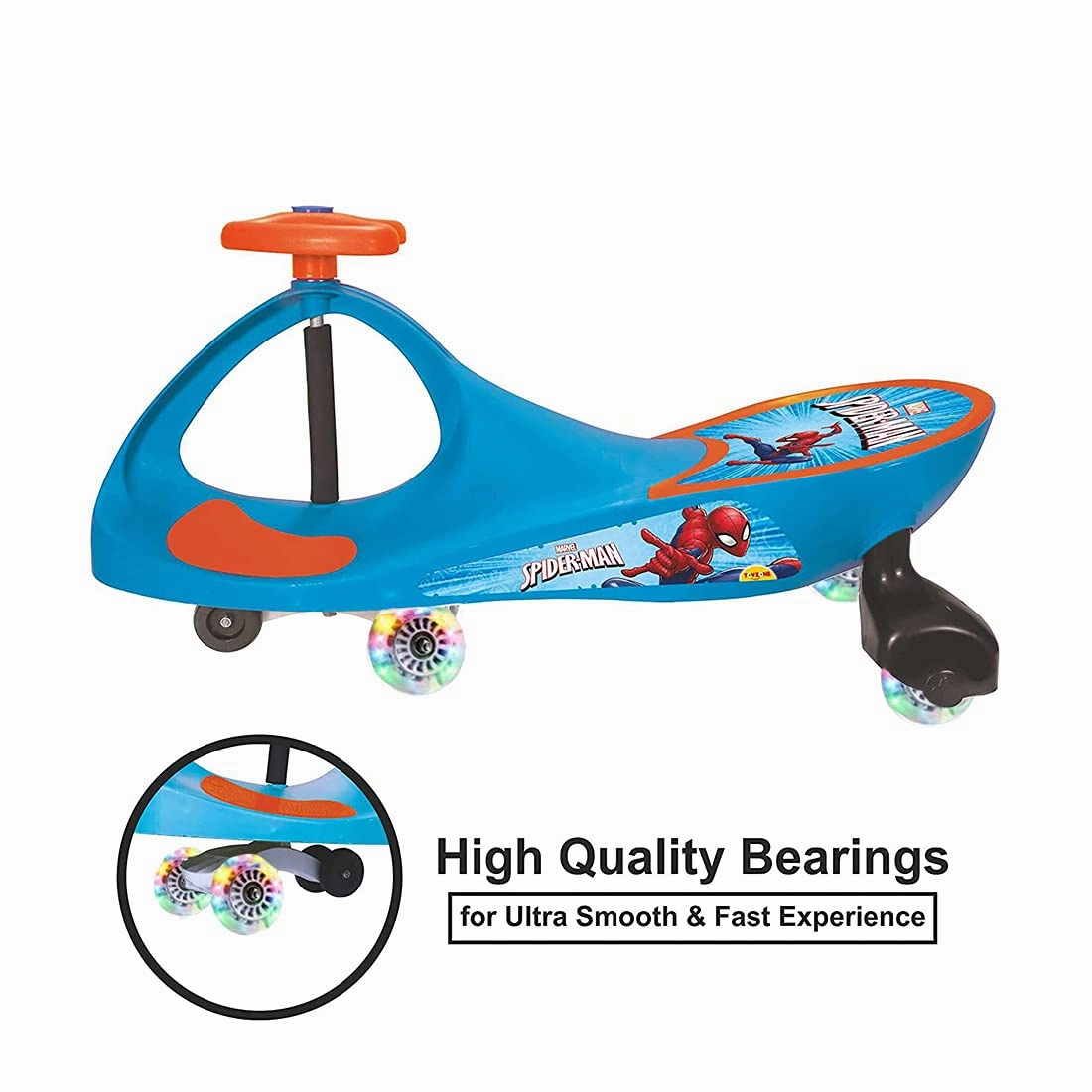 Spiderman Swing Car for Kids Cycle Baby/Twister Ride On Magic Car for Kids