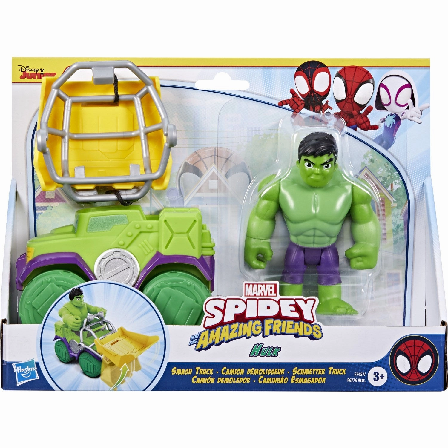Spidey & Friends Vehicle & Figure Hulk 10 Cm