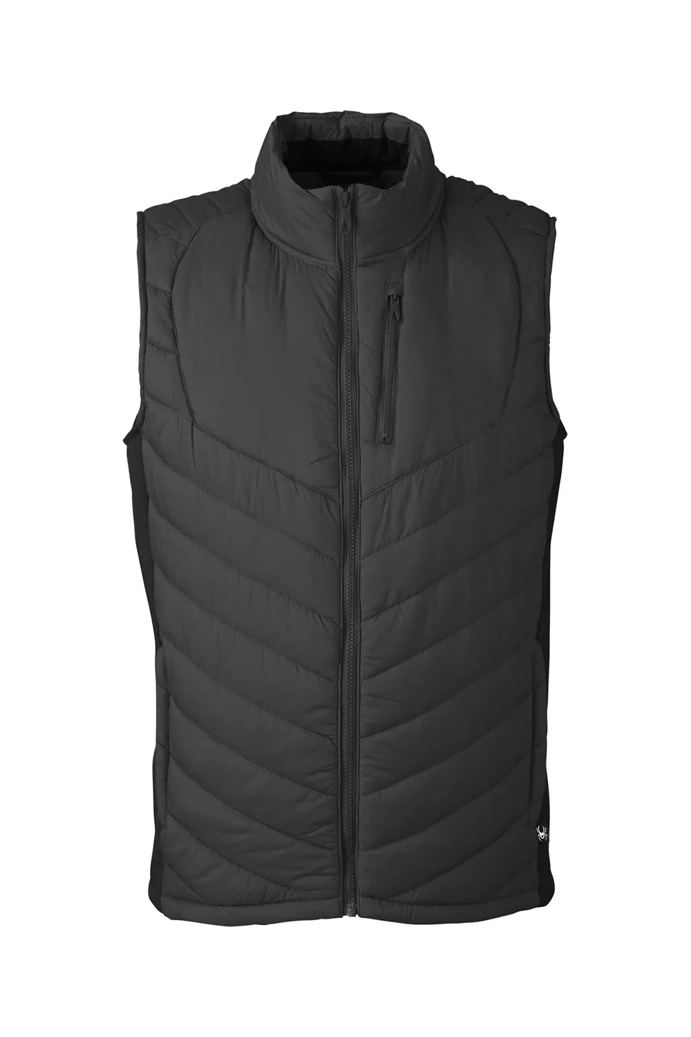 Spyder Mens Challenger Full Zip Vest - Black Clothing Spyder