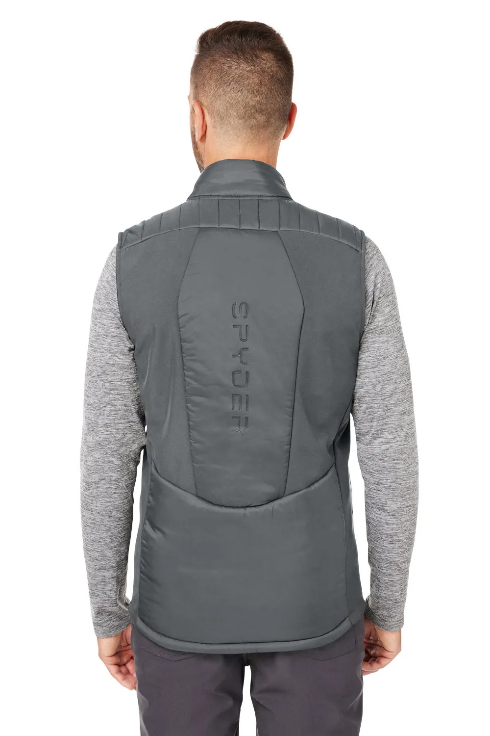 Spyder Mens Challenger Full Zip Vest - Polar Grey Clothing Spyder