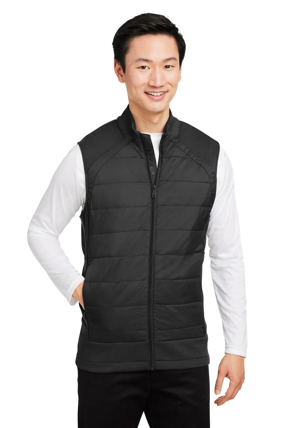 Spyder Mens Impact Full Zip Vest - Black Clothing Spyder
