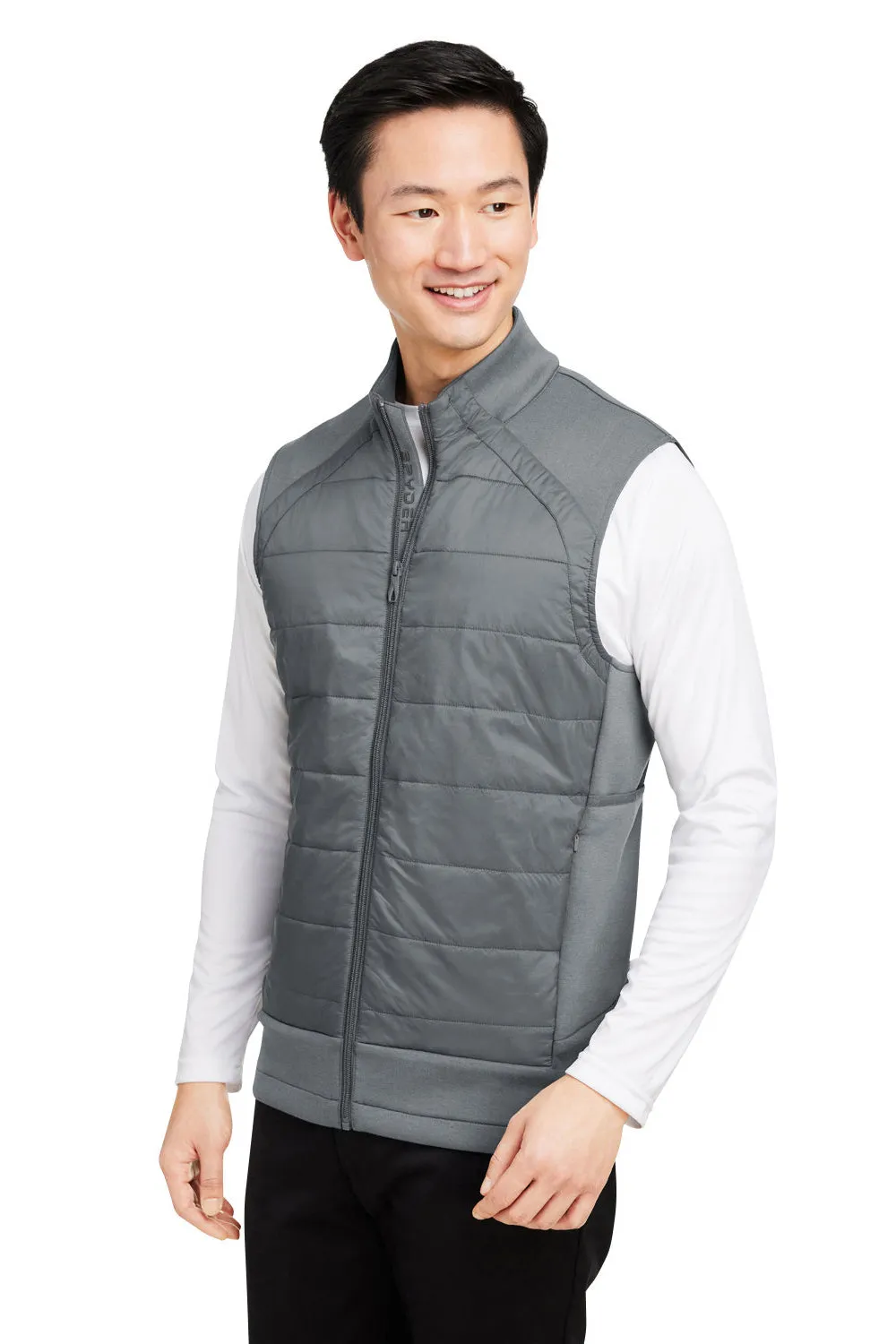 Spyder Mens Impact Full Zip Vest - Polar Grey Clothing Spyder