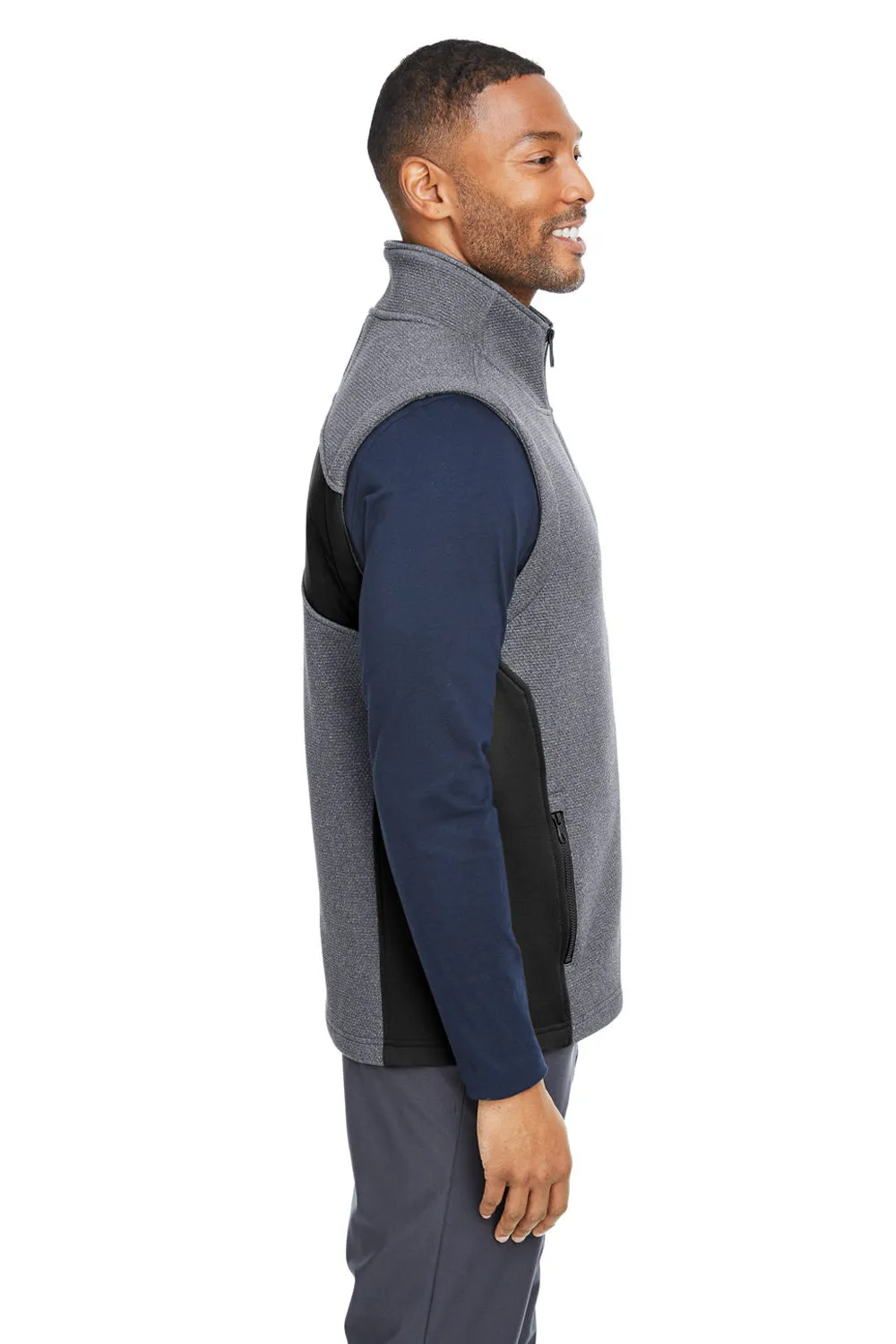 Spyder Mens Pursuit Full Zip Vest - Heather Black/Black