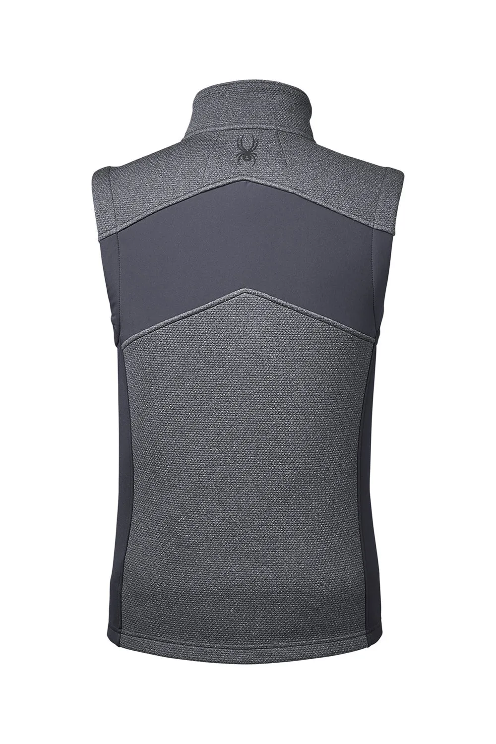 Spyder Mens Pursuit Full Zip Vest - Heather Black/Polar Grey