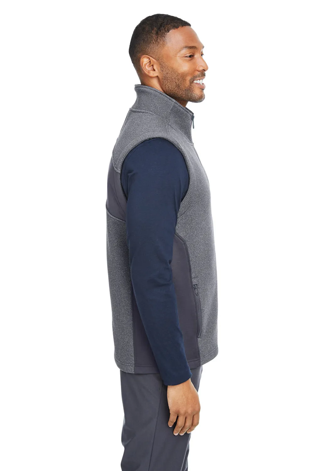 Spyder Mens Pursuit Full Zip Vest - Heather Black/Polar Grey