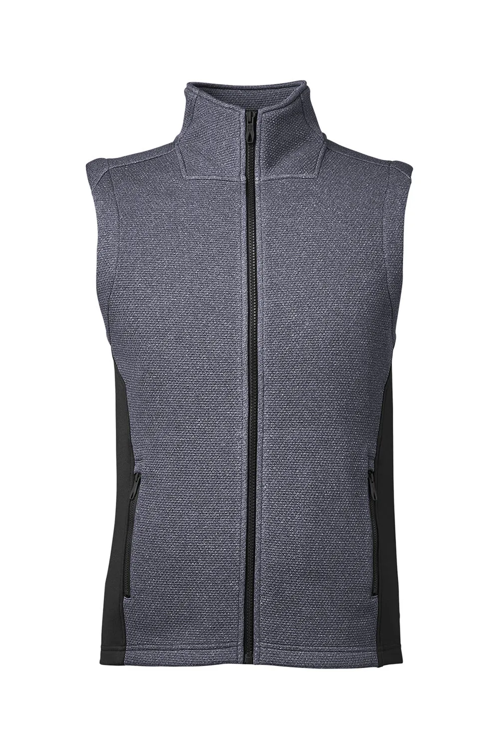 Spyder Mens Pursuit Full Zip Vest - Heather Frontier Blue/Black