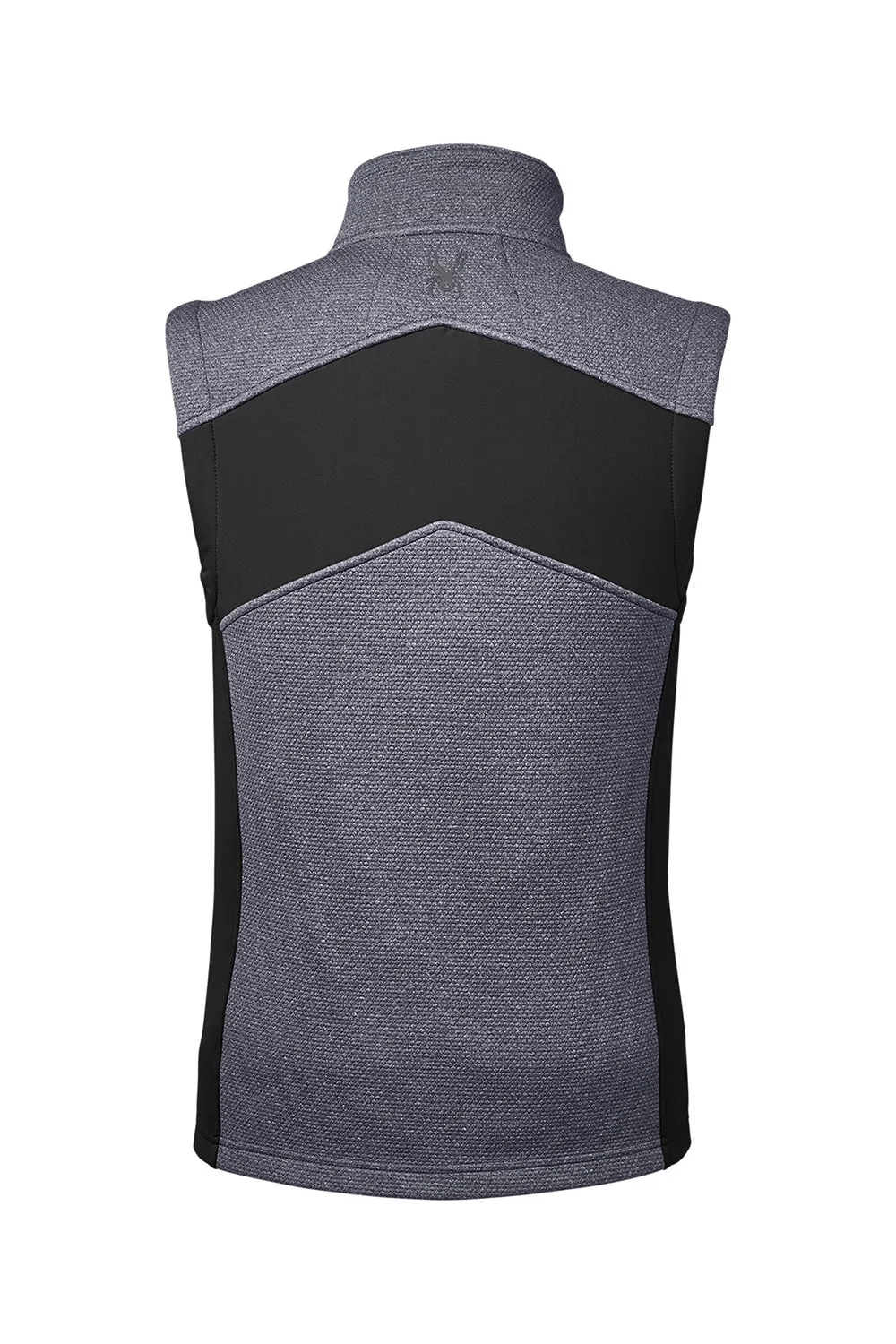 Spyder Mens Pursuit Full Zip Vest - Heather Frontier Blue/Black