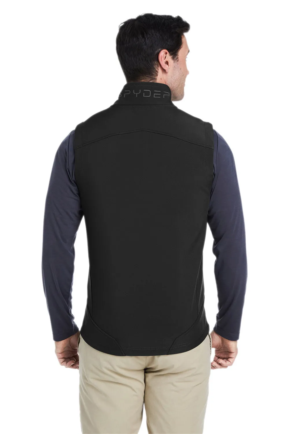 Spyder Mens Touring Full Zip Vest - Black Clothing Spyder