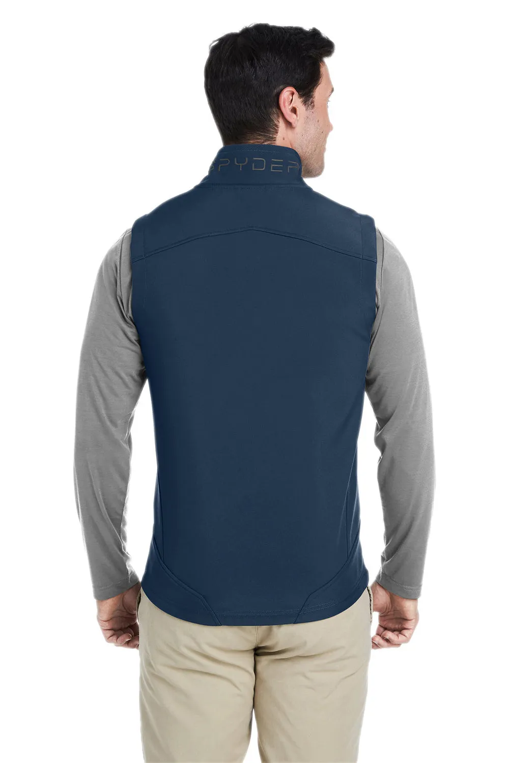 Spyder Mens Touring Full Zip Vest - Frontier Blue Clothing Spyder