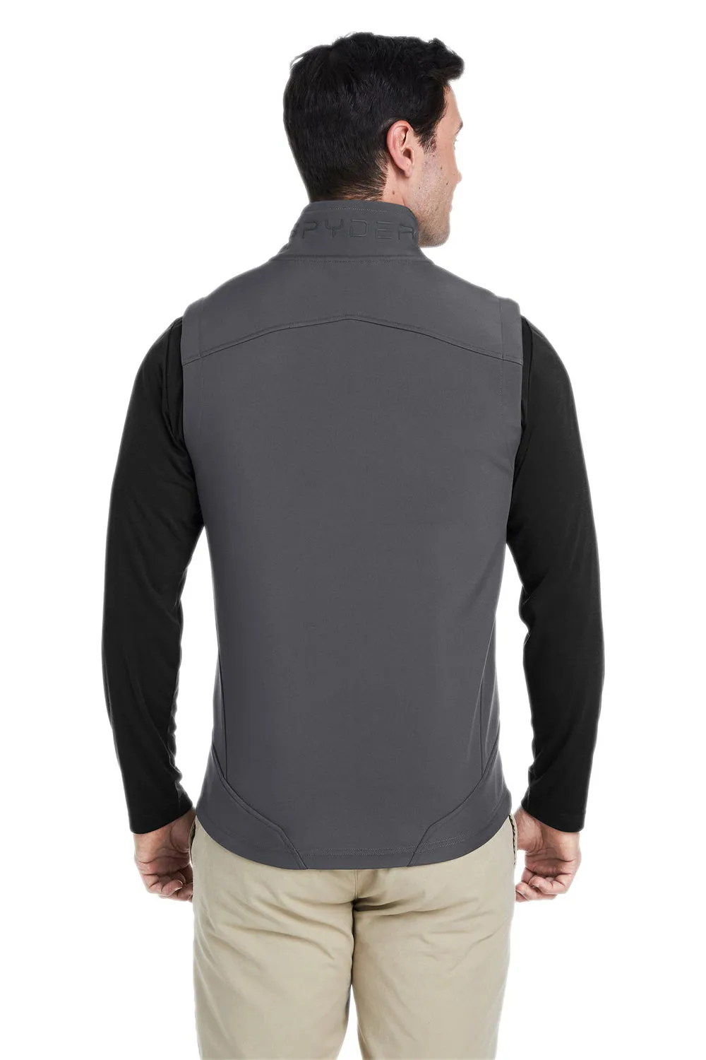 Spyder Mens Touring Full Zip Vest - Polar Grey Clothing Spyder