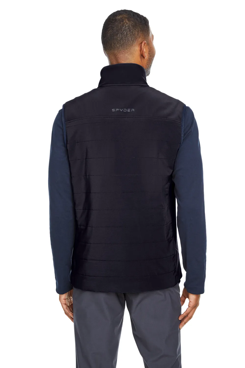 Spyder Mens Transit Full Zip Vest - Black