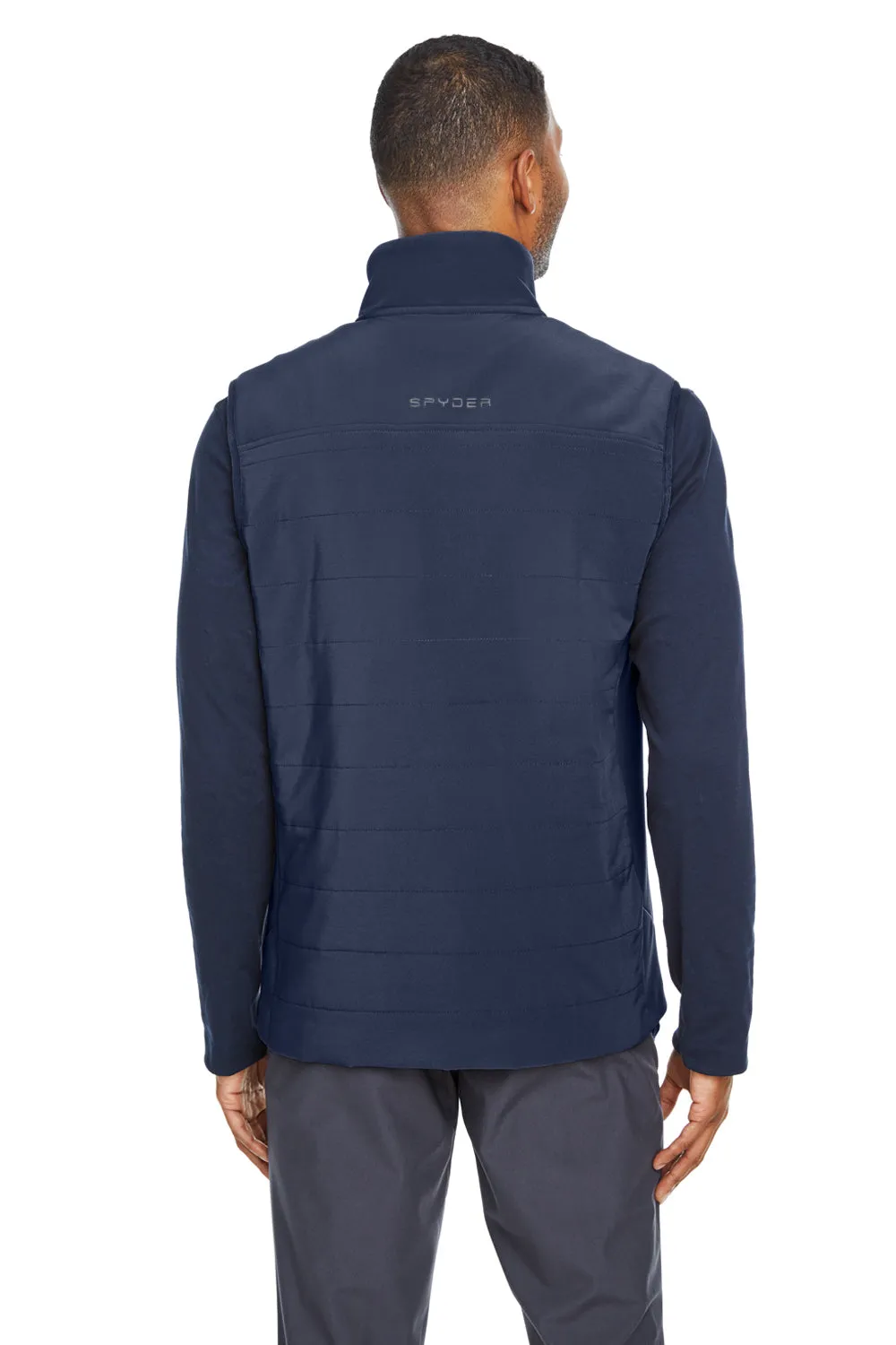 Spyder Mens Transit Full Zip Vest - Frontier Blue