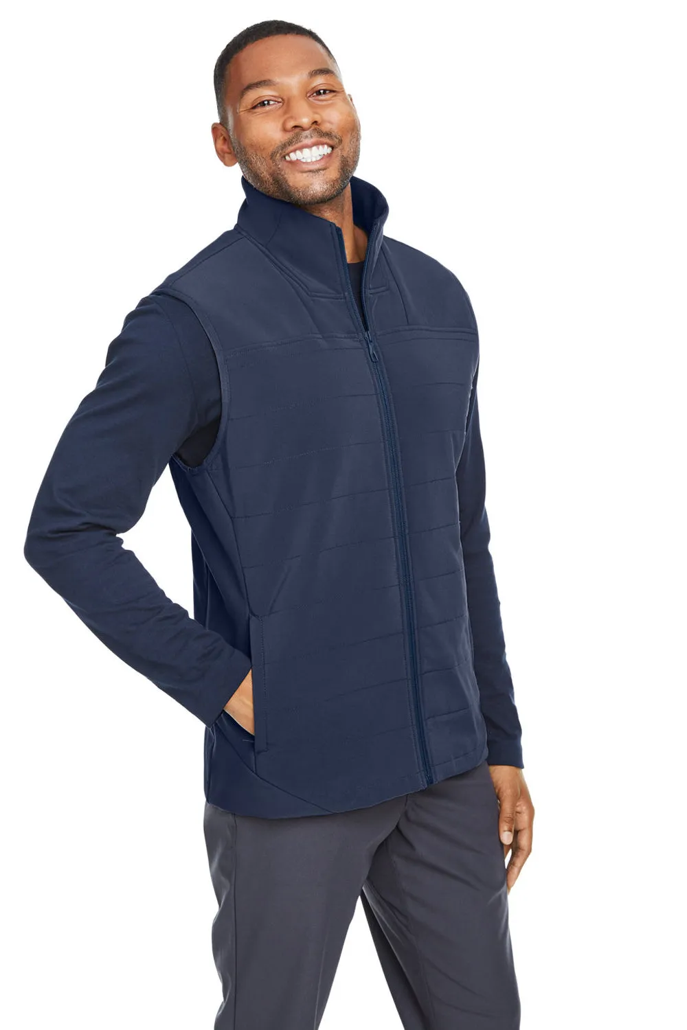 Spyder Mens Transit Full Zip Vest - Frontier Blue