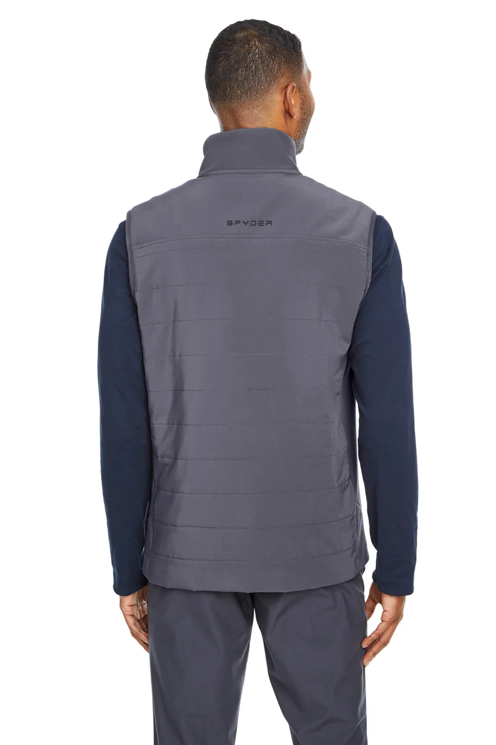 Spyder Mens Transit Full Zip Vest - Polar Grey Clothing Spyder
