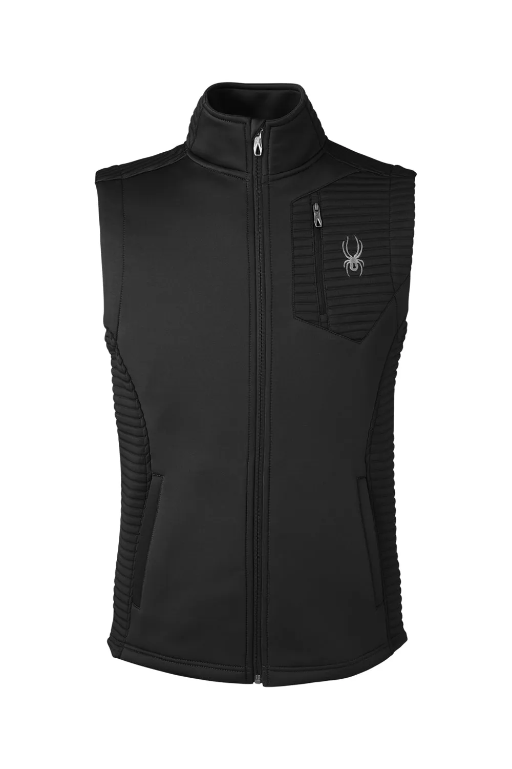 Spyder Mens Venom Full Zip Vest - Black