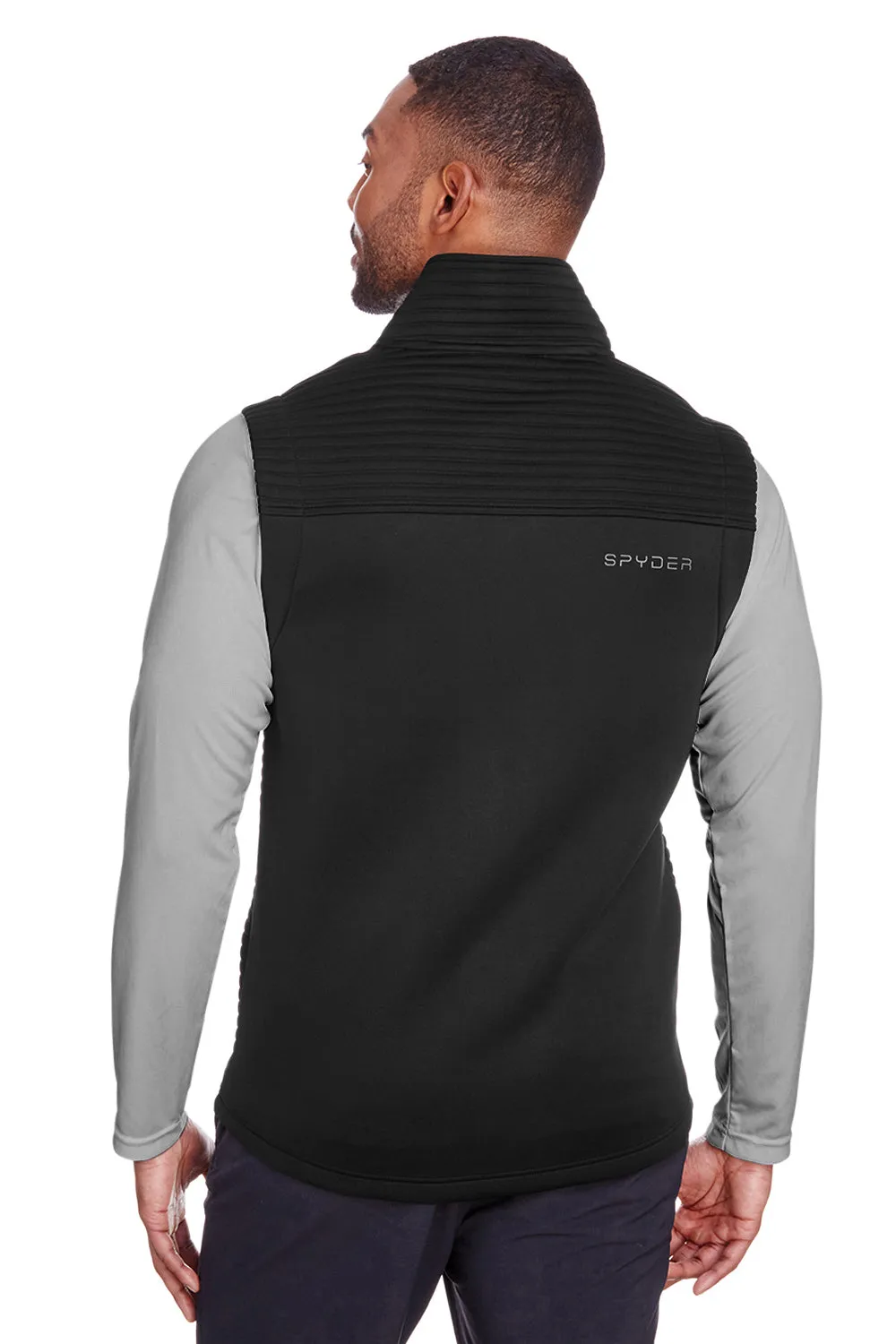 Spyder Mens Venom Full Zip Vest - Black