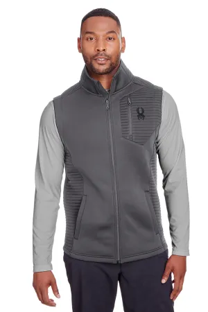 Spyder Mens Venom Full Zip Vest - Polar Grey Clothing Spyder