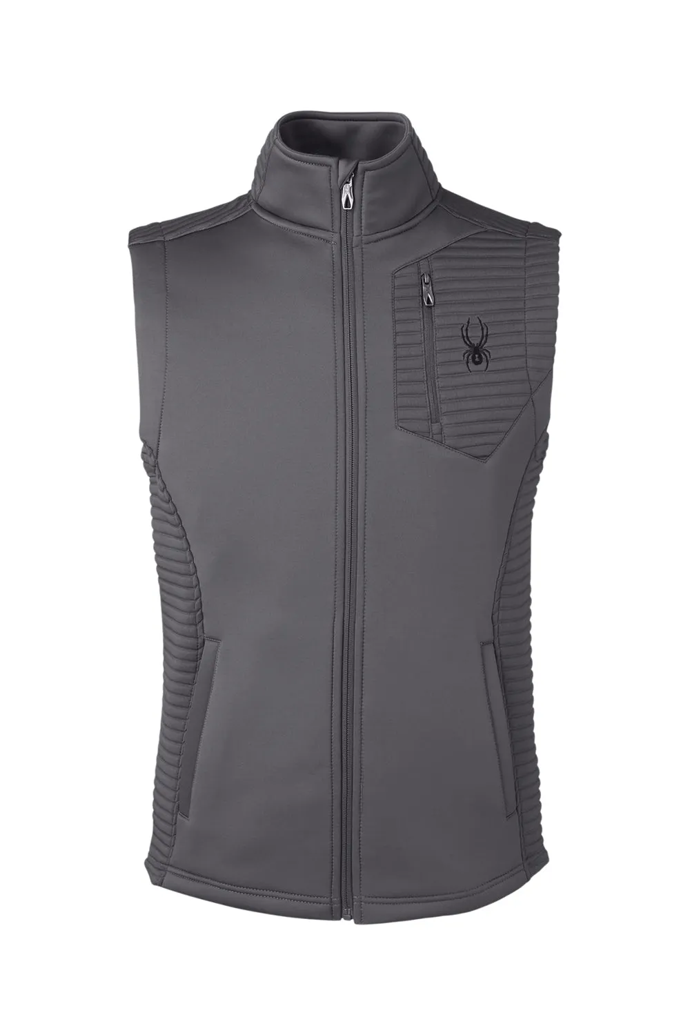 Spyder Mens Venom Full Zip Vest - Polar Grey